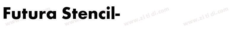 Futura Stencil字体转换